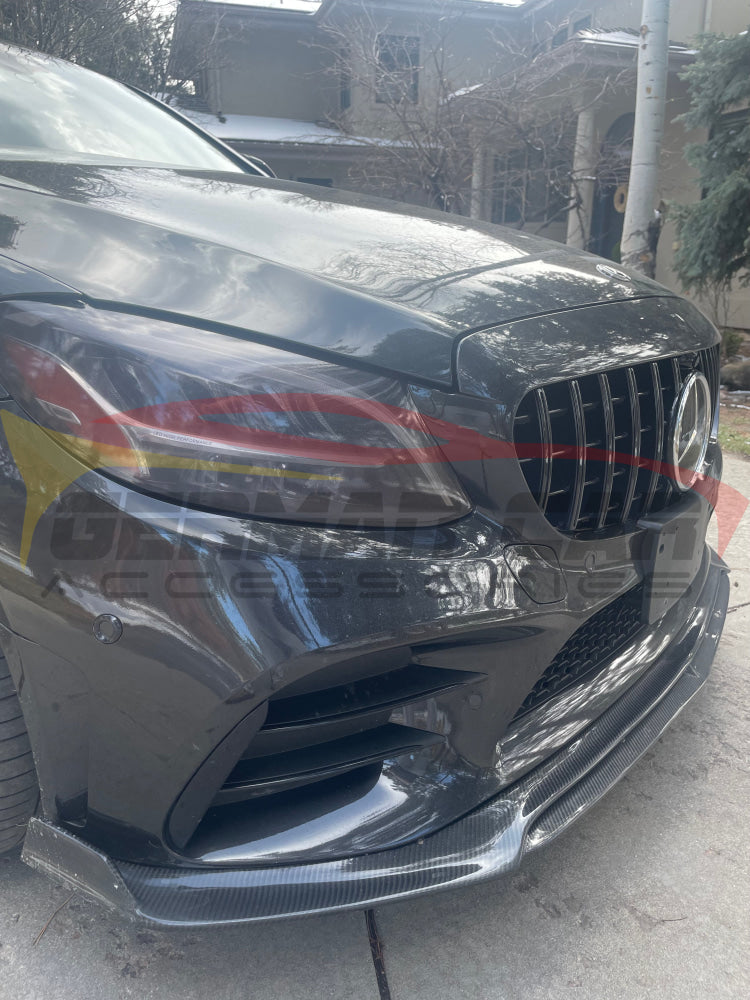 2015-2023 Mercedes-Benz C-Class B Style Carbon Fiber Front Lip | W205 Lips/Splitters