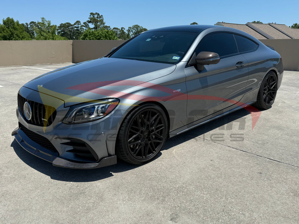 2015-2023 Mercedes-Benz C-Class B Style Carbon Fiber Front Lip | W205 Front Lips/Splitters