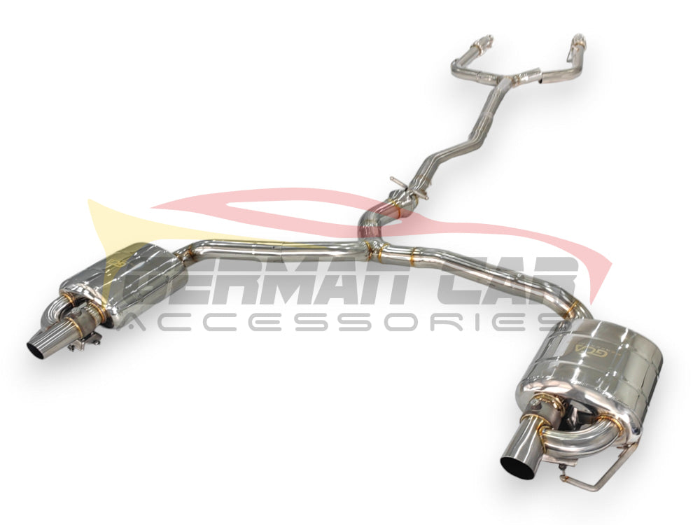 2015-2023 Mercedes C43 Amg Valved Sport Exhaust System | W205 Stainless Steel / Chrome Tips