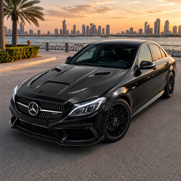 2015-2023 Mercedes C-Class/C43 AMG V Style Carbon Fiber Hood | W205