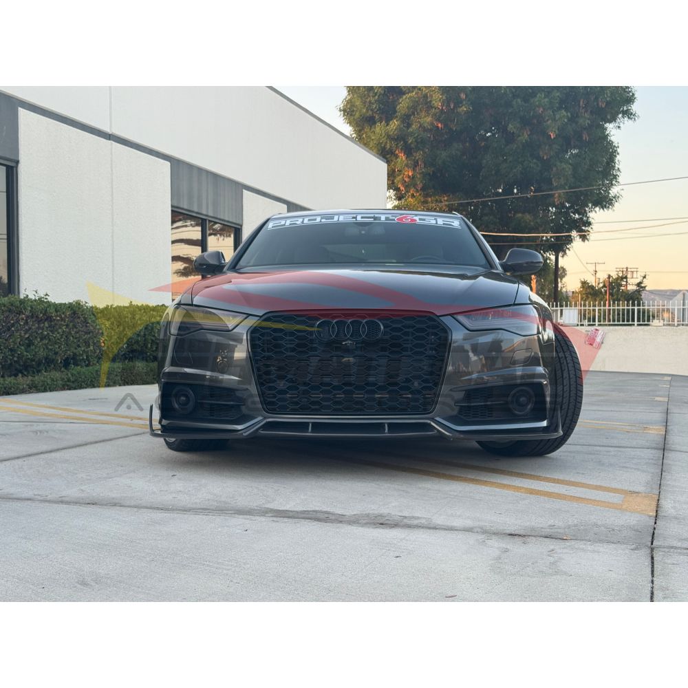 2016-2018 Audi A6/S6 Carbon Fiber KB Style Front Lip | C7.5 A6/S6 Front Lips/Splitters