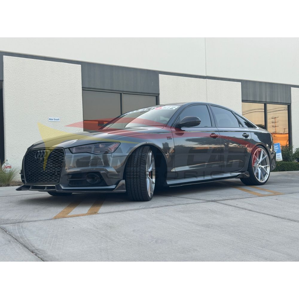 2016-2018 Audi A6/S6 Carbon Fiber KB Style Front Lip | C7.5 A6/S6 Front Lips/Splitters
