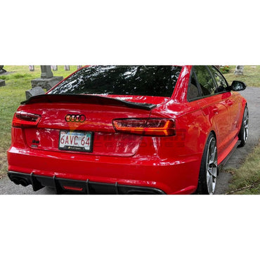 2016-2018 Audi A6/S6 Renntech Style Carbon Fiber Trunk Spoiler | C7.5 A6/S6 - Rear Trunk Spoilers