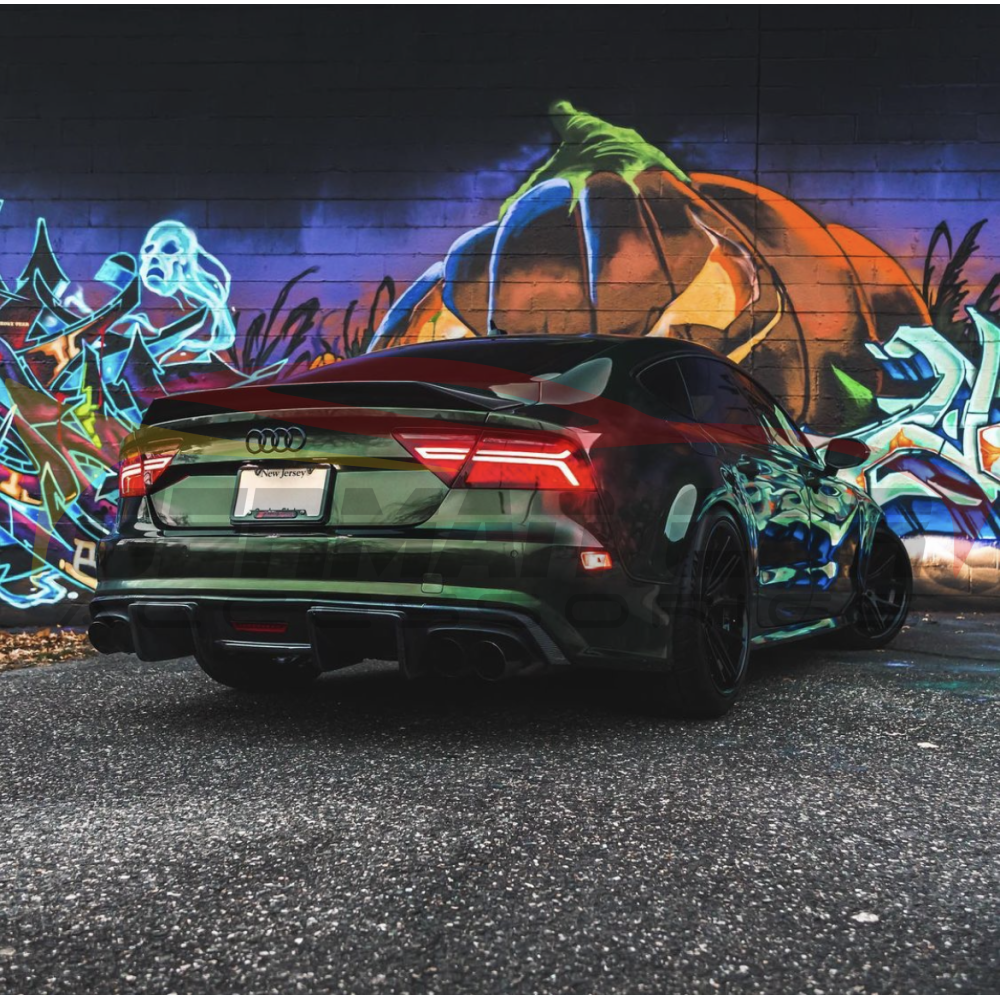 2016-2018 Audi A7/s7/rs7 Renntech Style Carbon Fiber Trunk Spoiler | C7.5