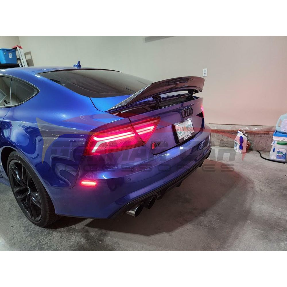 2016-2018 Audi A7/S7/Rs7 Renntech Style Carbon Fiber Trunk Spoiler | C7.5 Rear Spoilers