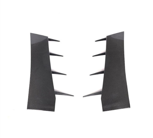 2017-2018 Audi R8 Dry Carbon Fiber Front Bumper Canards I MK2 - Additional Accessories