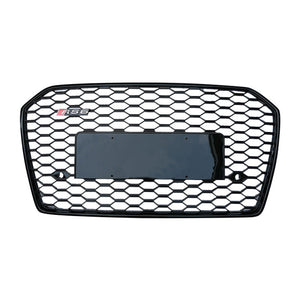 2016-2018 Audi Rs6 Honeycomb Grille | C7.5 A6/s6 Black Frame Net All Mesh No Emblem / Yes Front