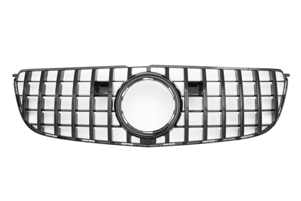 2016-2019 Mercedes-Benz Gls Gtr Style Front Grille | W166 Facelift Gloss Black Grilles
