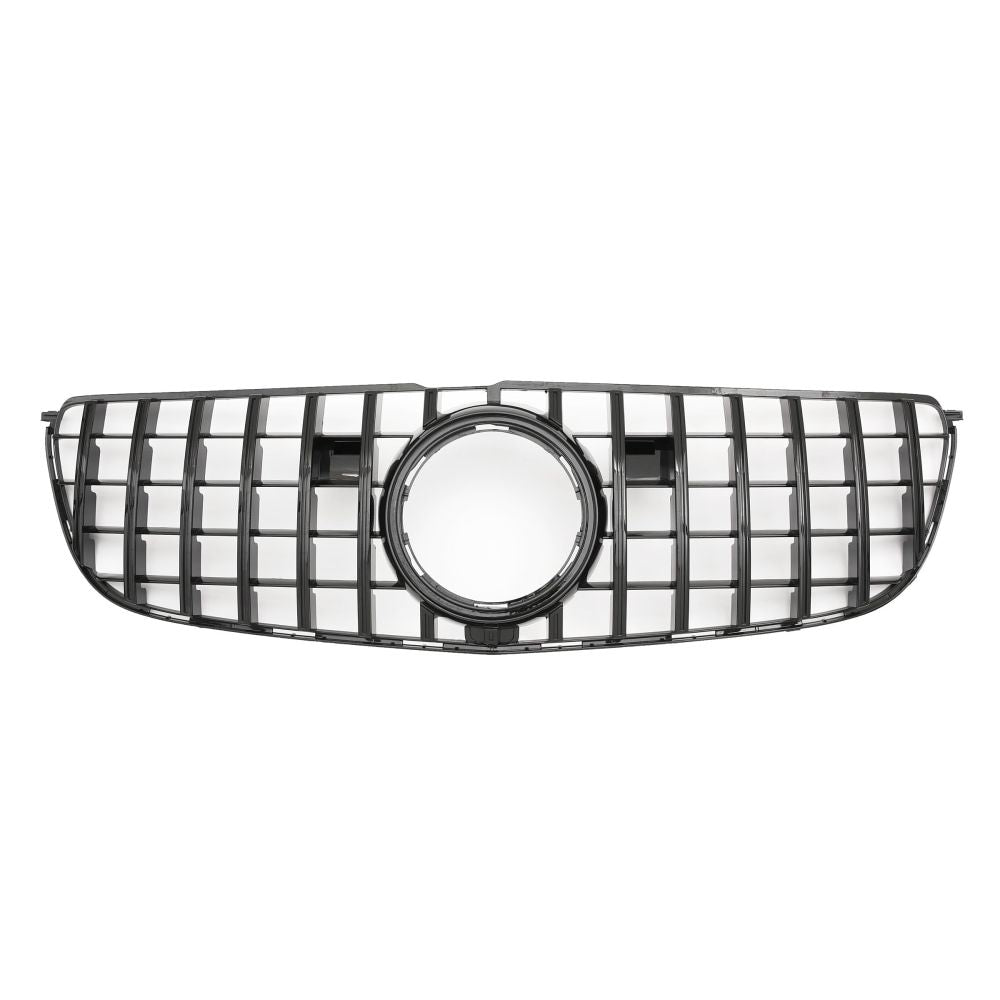 2016-2019 Mercedes-Benz Gls Gtr Style Front Grille | W166 Facelift Gloss Black Grilles