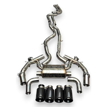 2016-2021 Bmw M2 Valved Sport Exhaust System | F87 Stainless Steel / Chrome Tips
