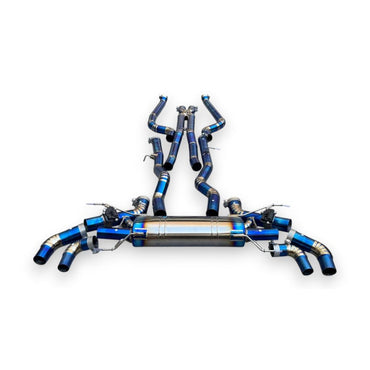 2016-2022 BMW 750i Valved Sport Exhaust System | G11/G12 Titanium Exhaust / Chrome Tips Exhausts