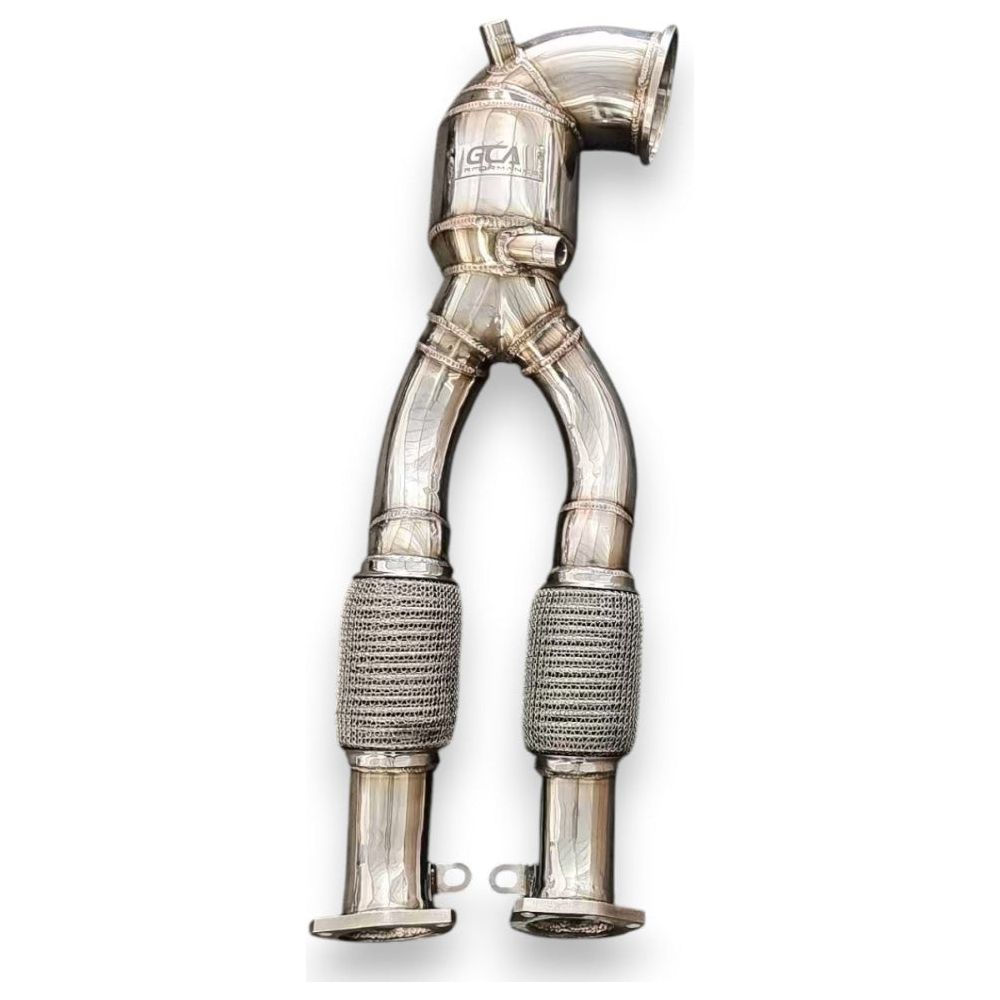 2016-2023 Audi TTRS Downpipe | MK3 TTRS No Heat Shield / 200 Cell Euro 6 Sport High Flow Cat Downpipes
