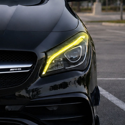 2017-2019 Mercedes-Benz CLA-Class/CLA45 AMG CSL Style Headlights Yellow DRL Modules | W117