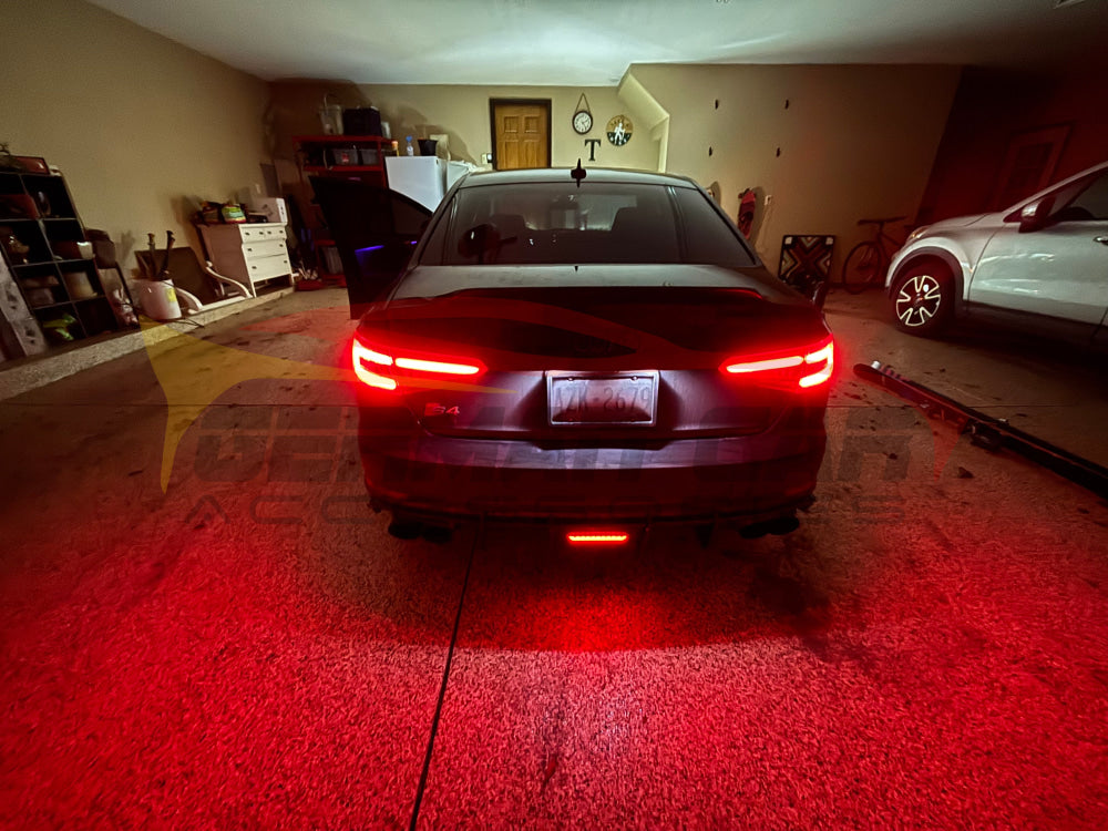 2017-2020 Audi A4/S4 Carbon Fiber Aggressive KB Style Diffuser with LED Brake Light | B9 A4/S4 Rear Diffusers