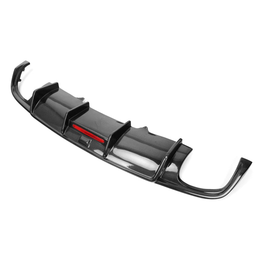 2017-2020 Audi A4/s4 Carbon Fiber Kb Style Diffuser With Led Brake Light | B9