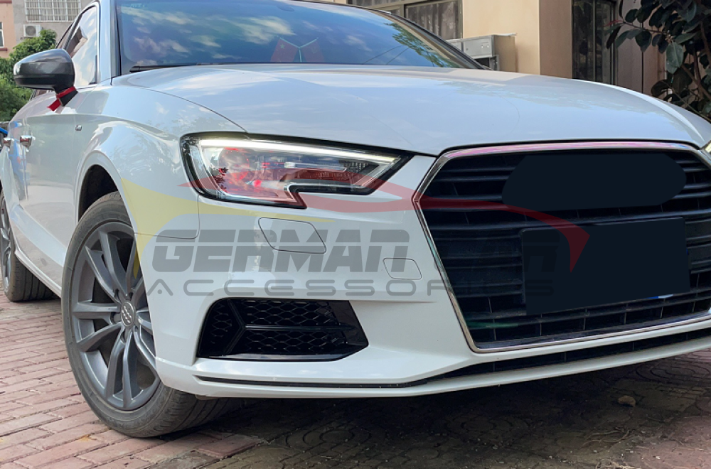 2017-2020 Audi Rs3 Style Fog Light Grilles | 8V.5 A3/S3 Front