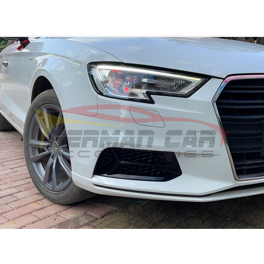 2017-2020 Audi Rs3 Style Fog Light Grilles | 8V.5 A3/S3 Front