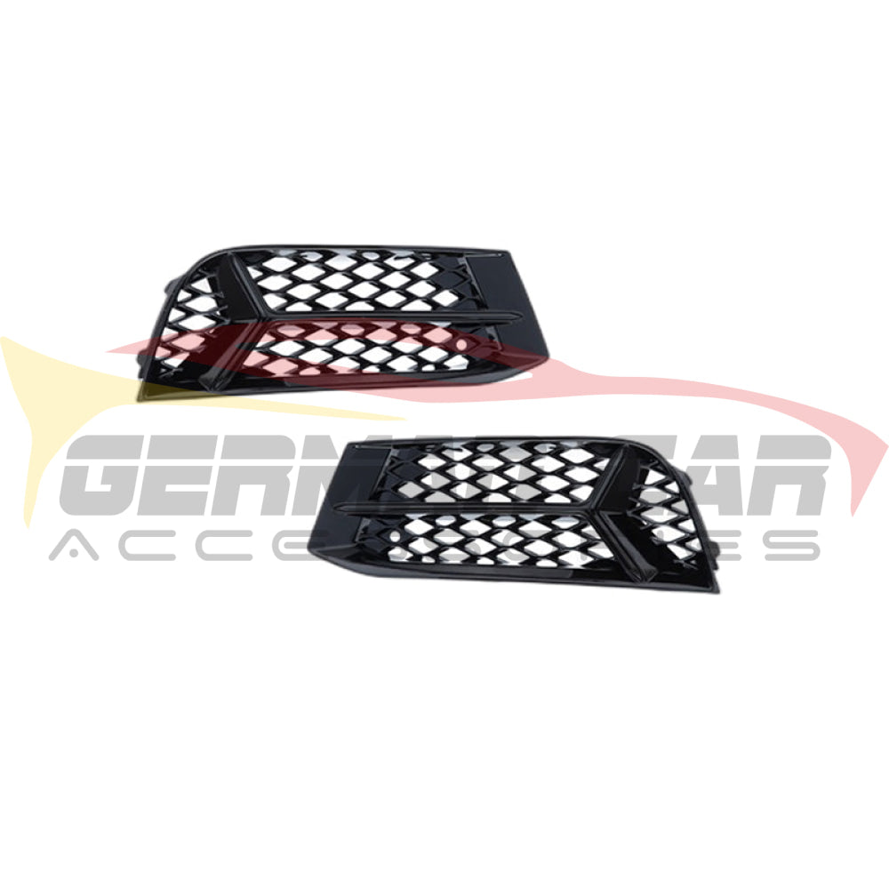 2017-2020 Audi Rs3 Style Fog Light Grilles | 8V.5 A3/S3 A3 Non S Line Front