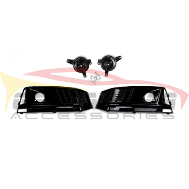 2017-2020 Audi Rs4 Style Fog Light Grilles | B9 A4/S4 Front