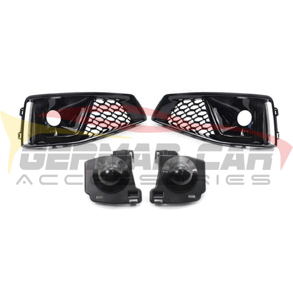 2017-2020 Audi Rs4 Style Fog Light Grilles | B9 A4/S4 2019-2020 A4 S Line/S4 Front