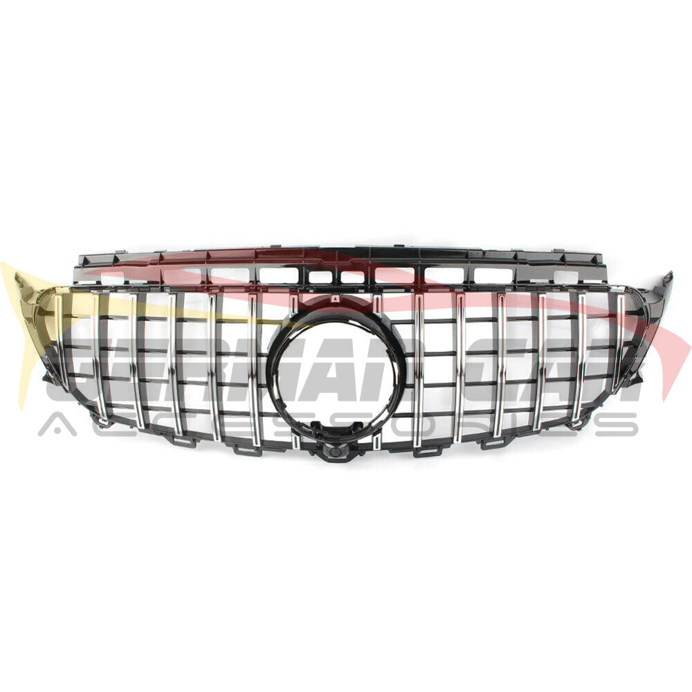 2017-2020 Mercedes-Benz E-Class Gtr Style Front Grille | W213 Chrome Silver / Yes Camera