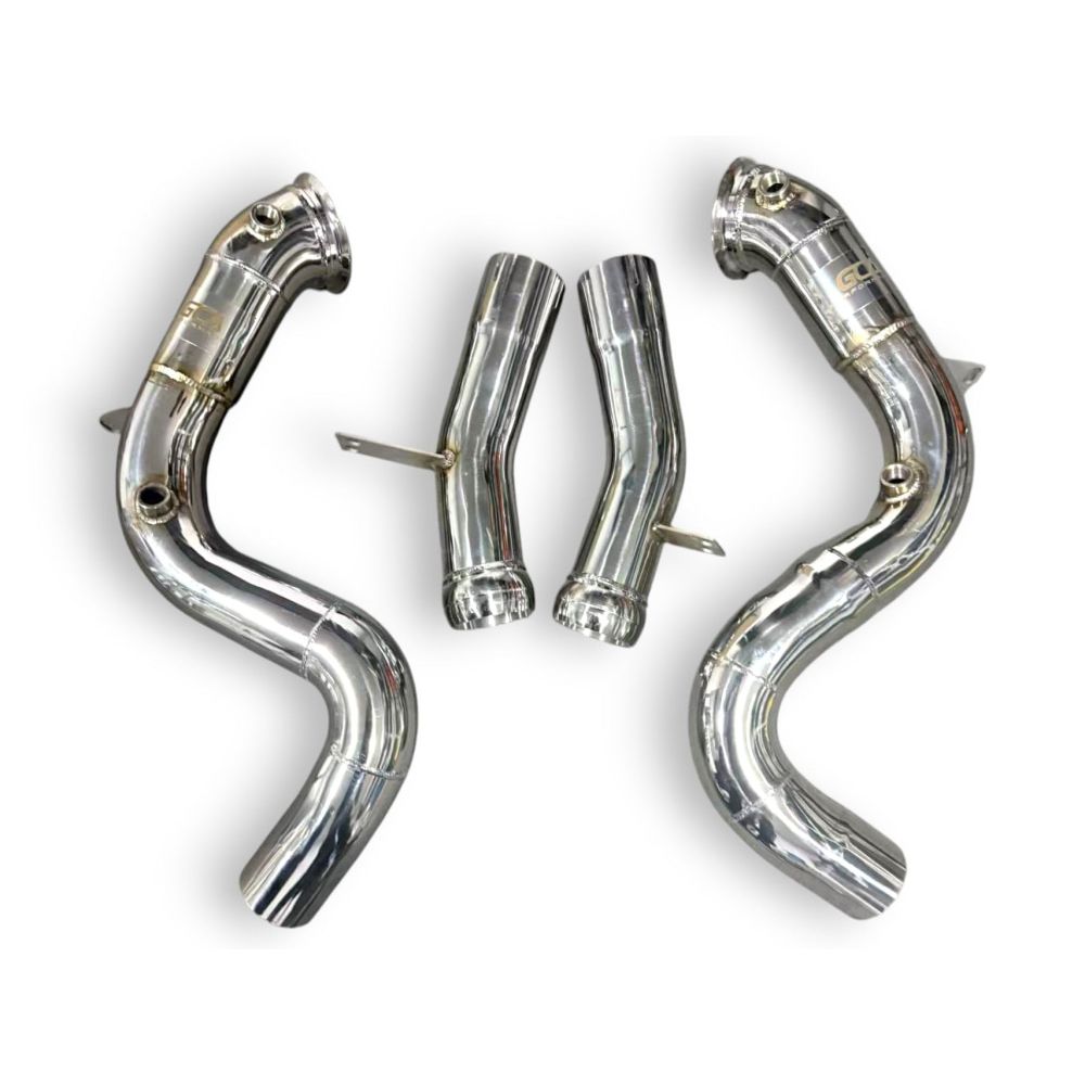 2017-2020 Mercedes S560 Downpipes | W222/C217 No Heat Shield / Racing Downpipe (No Cat) Downpipes