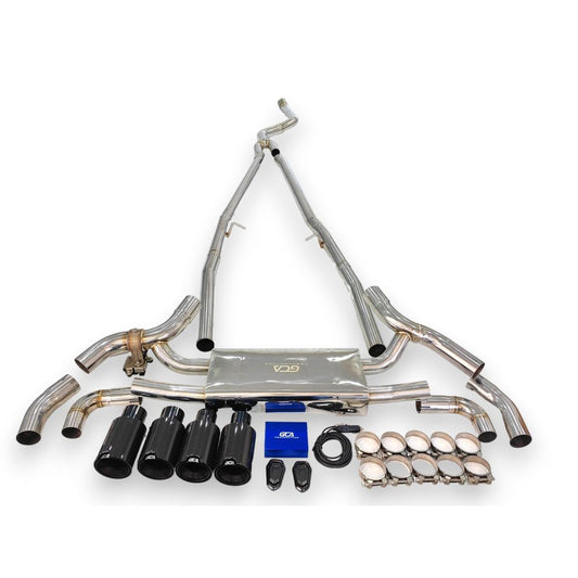 2017-2023 Bmw 5-Series Valved Sport Exhaust System | G30 Stainless Steel / Chrome Tips