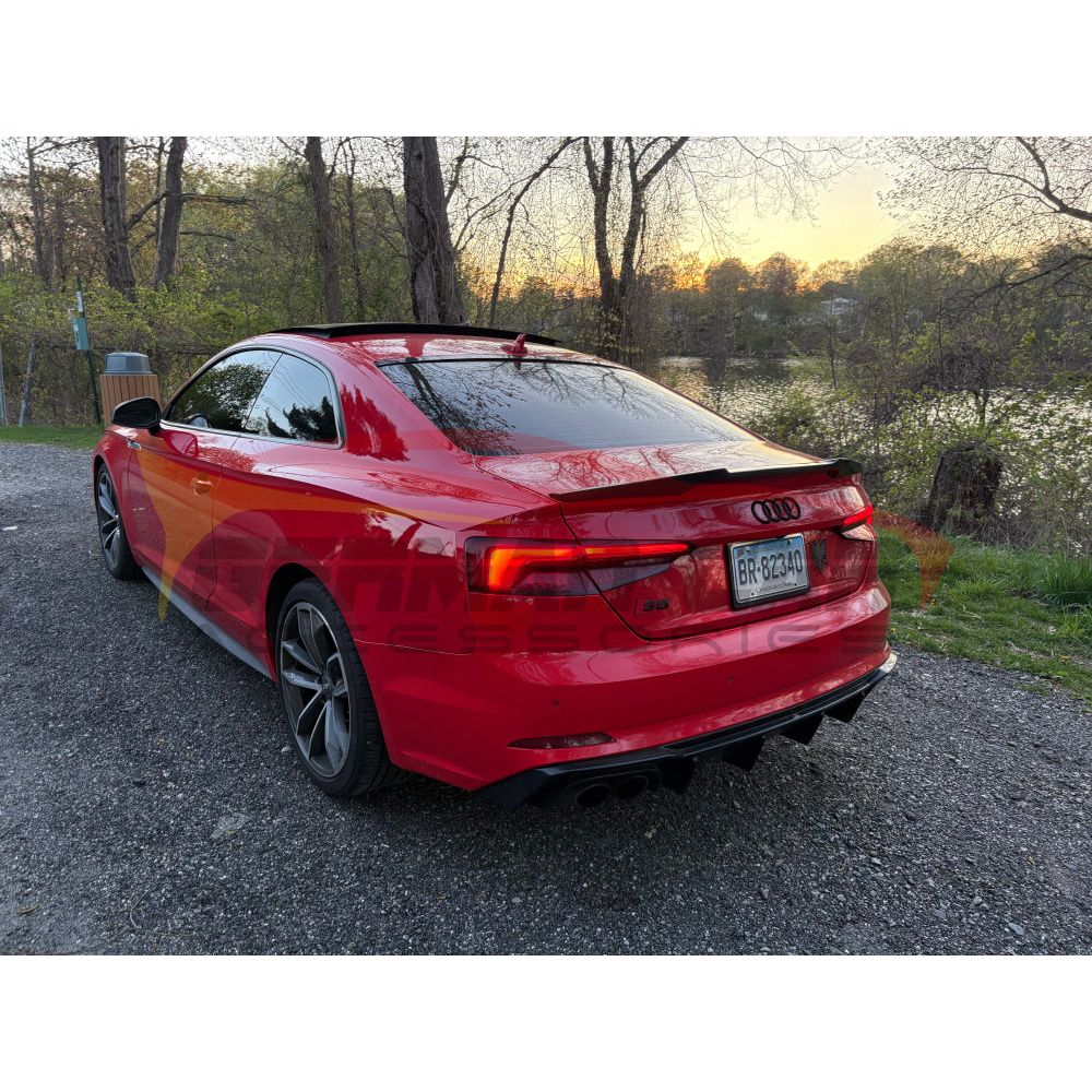 2018-2019 Audi A5/S5/RS5 V Style Carbon Fiber Trunk Spoiler | B9 A5/S5/RS5 Rear Trunk Spoilers