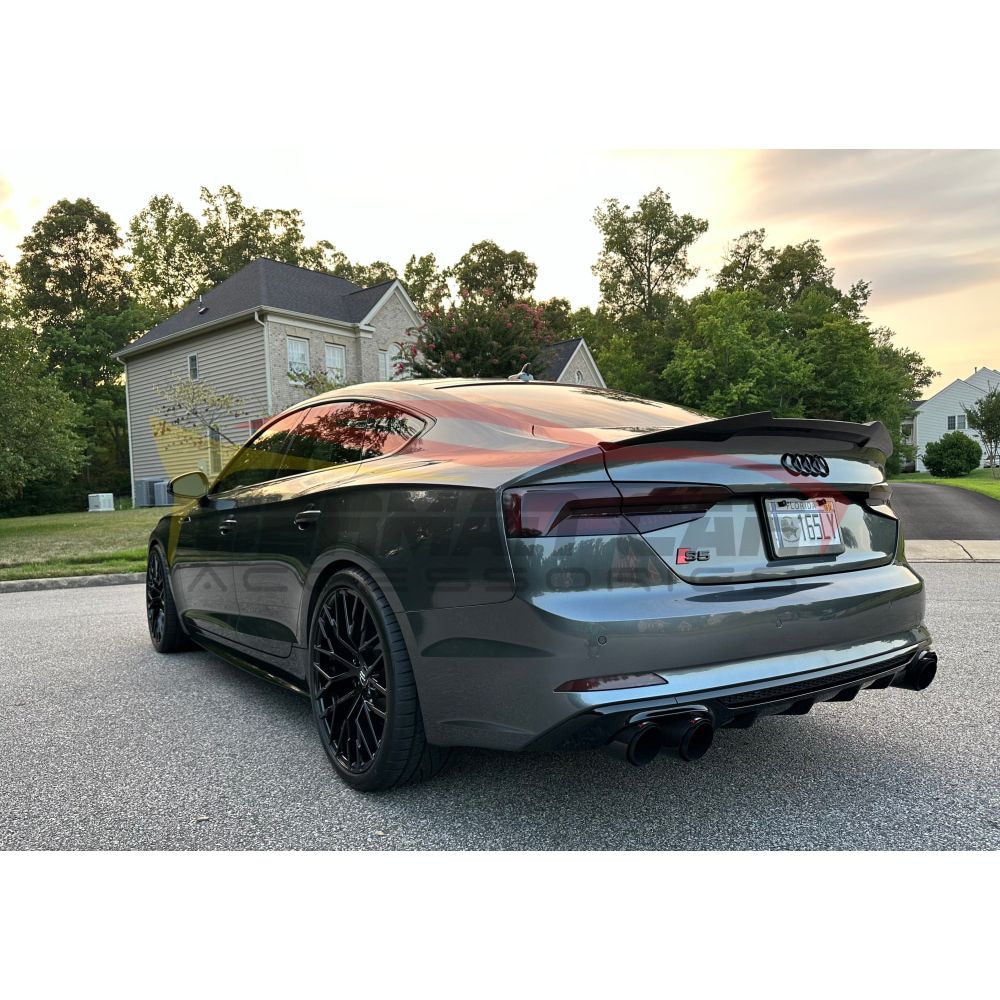 2018-2019 Audi A5/S5/RS5 V Style Carbon Fiber Trunk Spoiler | B9 A5/S5/RS5 Rear Trunk Spoilers