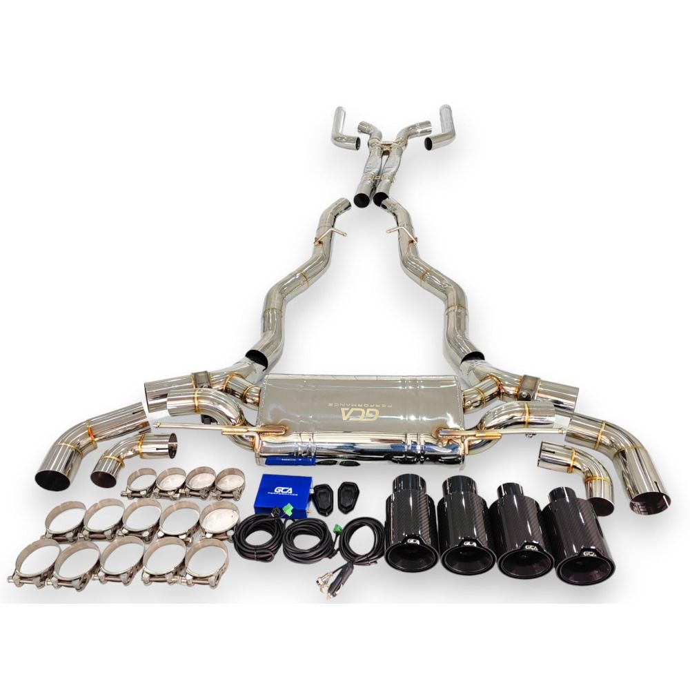 2018-2023 Bmw M5 Valved Sport Exhaust System | F90 Stainless Steel / Chrome Tips Axleback Only