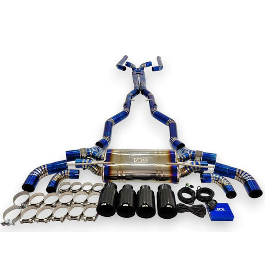 2018-2023 Bmw M5 Valved Sport Exhaust System | F90 Titanium / Chrome Tips Axleback Only