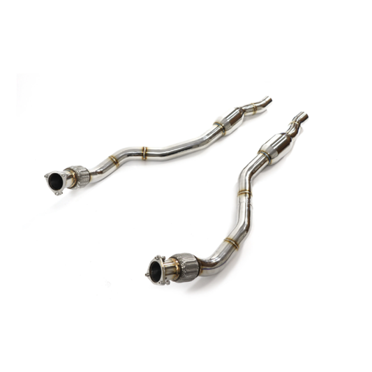 2013-2018 Audi A8/S8 Front Resonator Delete Pipes | D4/D4.5 A8/S8 Yes Resonators Front Pipes