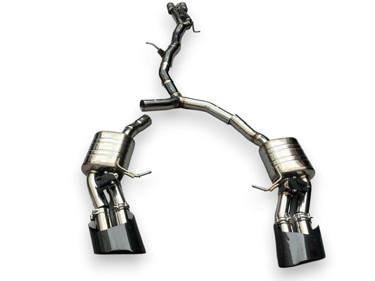 2018 + Audi Rs4/Rs5 Valved Sport Exhaust System | B9/B9.5 Stainless Steel / Chrome Tips