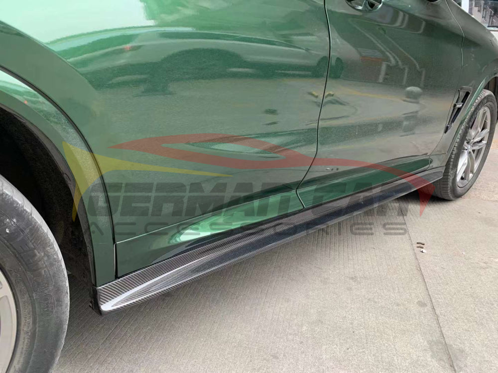 2018-2021 Bmw X3/X4 3D Style Carbon Fiber Side Skirts | G01/G02 Mirror Caps