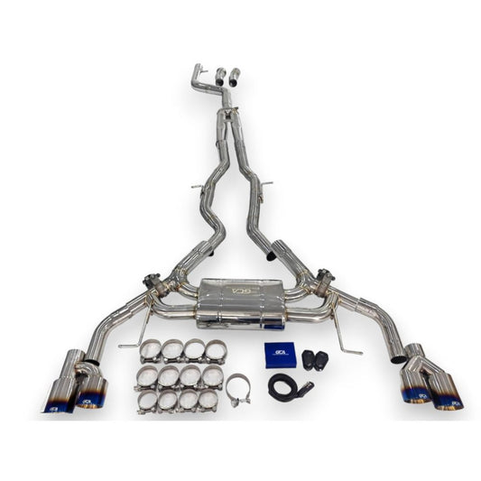 2018 + Bmw X3/X4 M40I Valved Sport Exhaust System | G01/G02 Stainless Steel / Chrome Tips