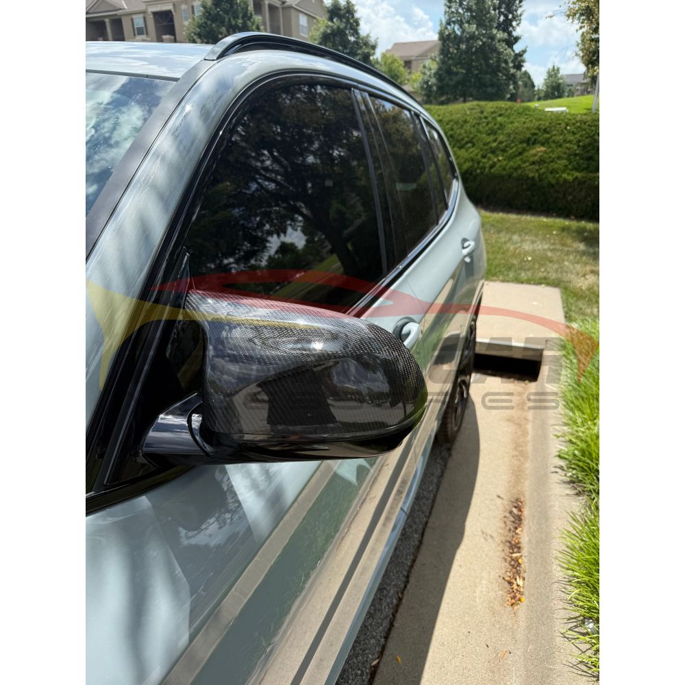 2018+ BMW X3M/X4M/X5M/X6M Carbon Fiber Mirror Caps | F95/F96/F97/F98 Mirror Caps