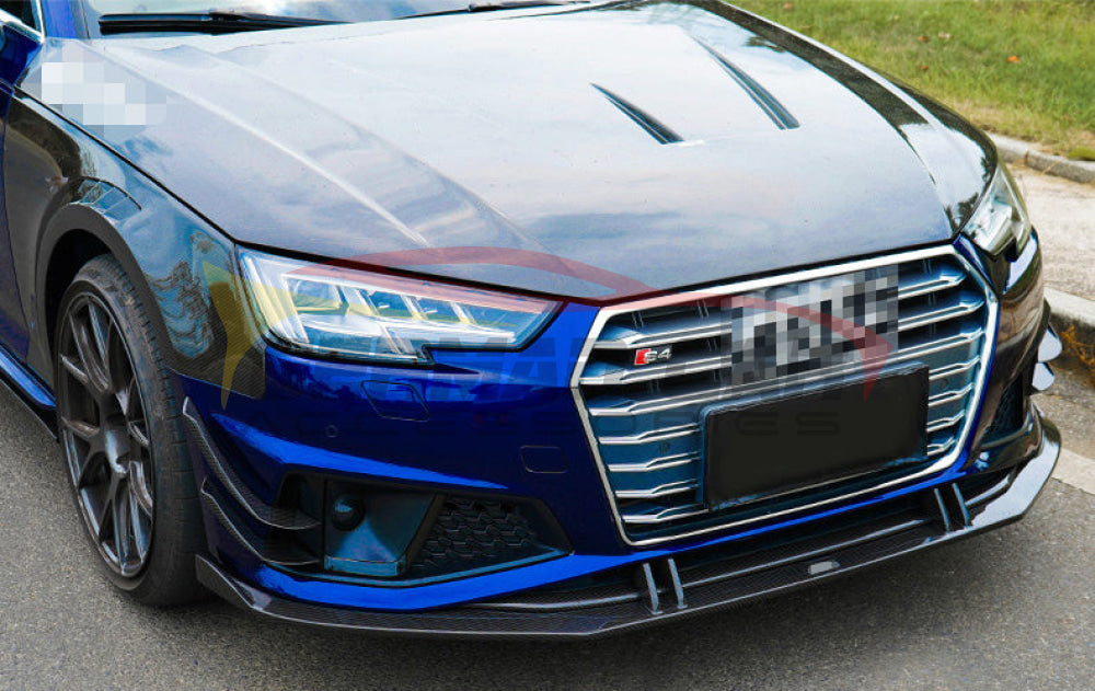 2019-2020 Audi S4 B9 Front Lip Carbon Fiber KB Style