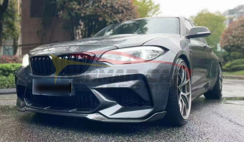 2019-2021 Bmw M2 Competition Carbon Fiber Cs Style Front Lip | F87 Lips/Splitters