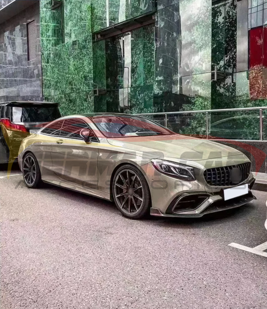 2019 2021 Mercedes Benz S550/S63/S65 AMG Carbon Fiber Front Lip | C217/W217 Coupe Front Lips/Splitters