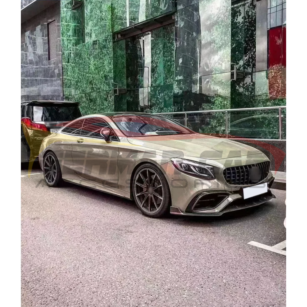 2019 2021 Mercedes Benz S550/S63/S65 AMG Carbon Fiber Front Lip | C217/W217 Coupe Front Lips/Splitters