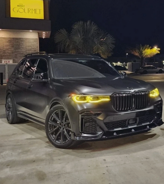 2019-2022 BMW X7 CSL Style Headlights Yellow DRL Modules | G07 Laser Headlights DRL Modules