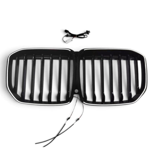 2019-2022 BMW X7 Single Slat Light Up LED Kidney Grilles | G07 - Kidney Grilles