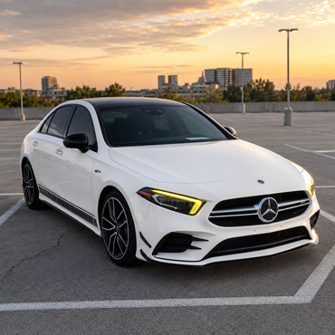 2019-2022 Mercedes-Benz A-Class/A35/A45 AMG CSL Style Headlights Yellow DRL Modules | W177