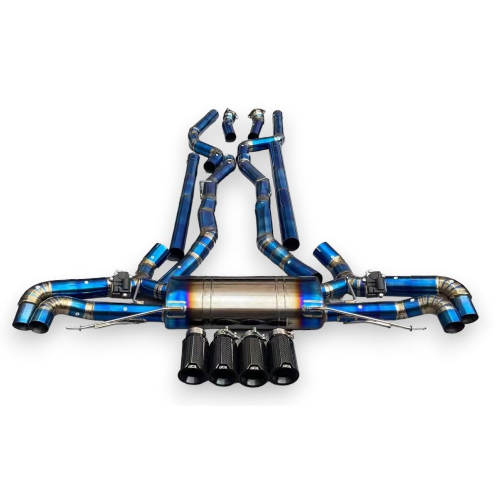 2019 + Bmw X5/X6 M50I/M60I Valved Sport Exhaust System | G05/G06 Titanium / Chrome Tips