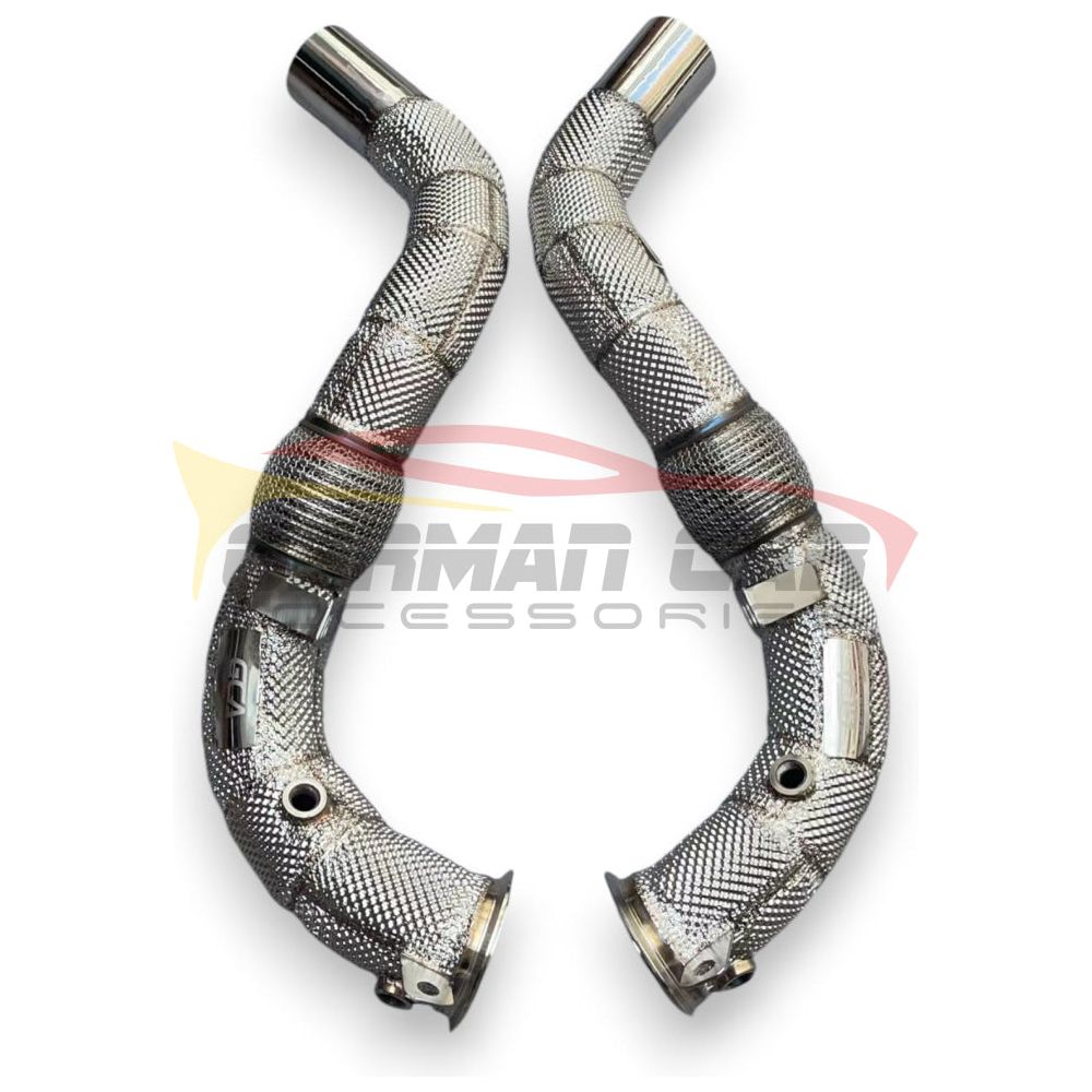 2019-2023 Bmw X5/X6/X7 M50I Downpipes | G05/G06/G07 Yes Heat Shield / Racing Downpipe (No Cat)