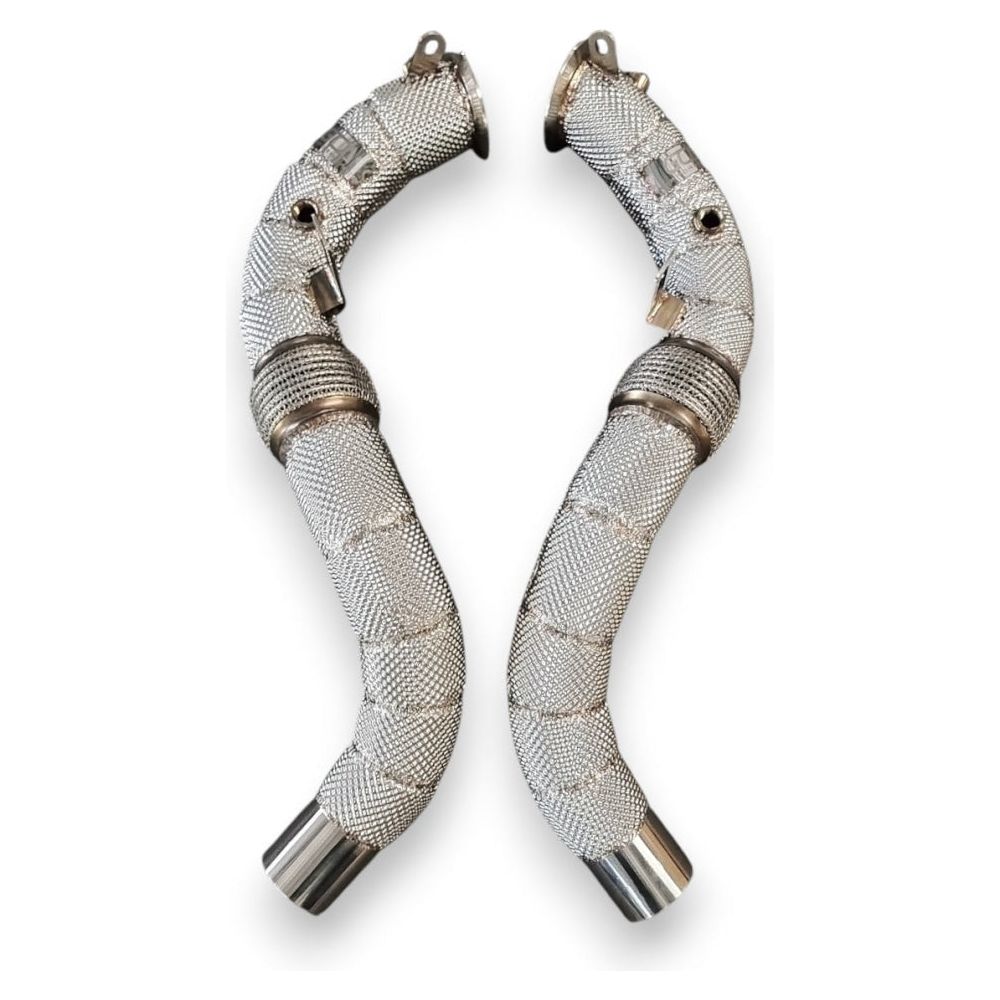 2019-2023 BMW X5/X6/X7 M50i Downpipes | G05/G06/G07 X5/X6/X7 M50i Yes Heat Shield / Racing Downpipe (No Cat) Downpipes