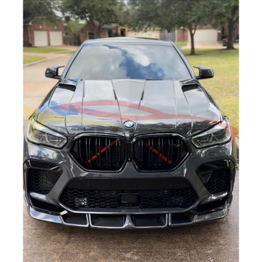 2019-2023 BMW X6M Carbon Fiber LD Style 3 Piece Front Lip | F96 Front Lips/Splitters