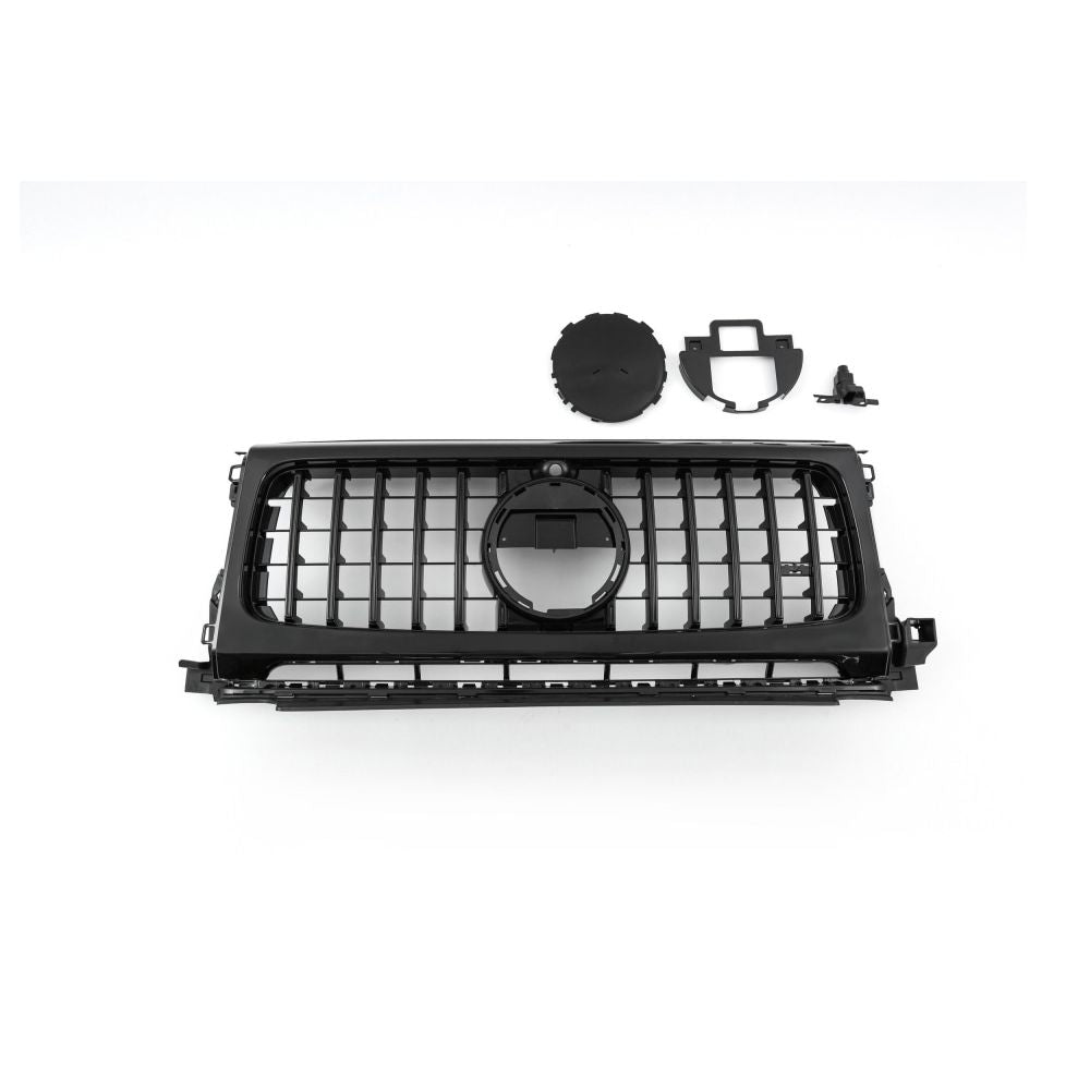 2019+ Mercedes-Benz G-Class/G63 Amg Gtr Style Front Grille With Fog Light Grilles | W464 Gloss Black