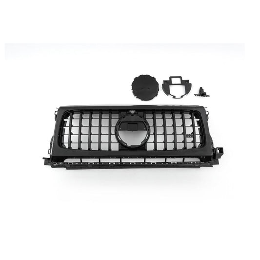 2019+ Mercedes-Benz G-Class/G63 Amg Gtr Style Front Grille With Fog Light Grilles | W464 Gloss Black