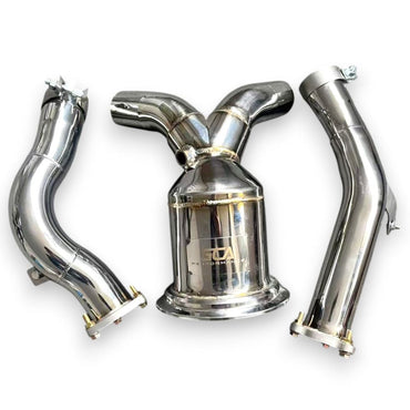 2019 + Audi A6/A7 Downpipe | C8 A6/A7 No Heat Shield / Racing Downpipe (No Cat) Downpipes